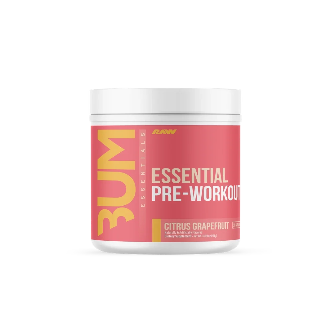Raw Nutrition Essential Pre Workout - pot pamplemousse citron