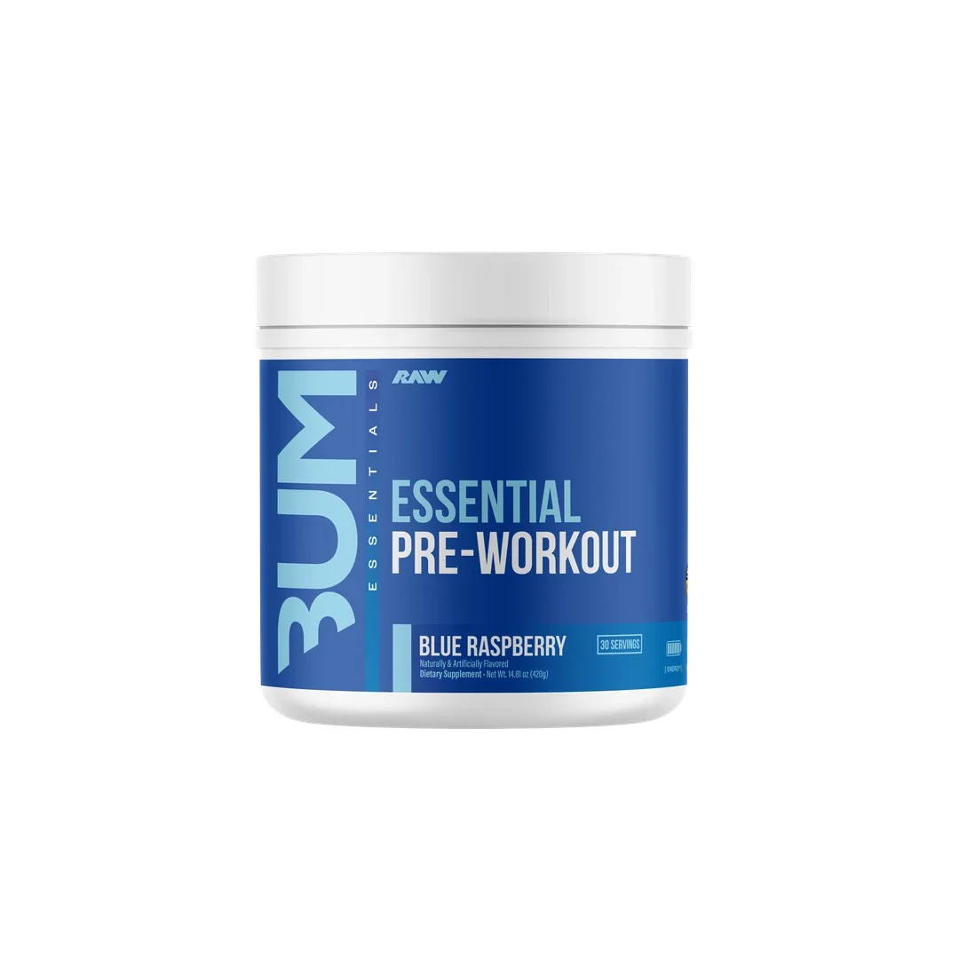 Raw Nutrition Essential Pre Workout - pot framboise bleue