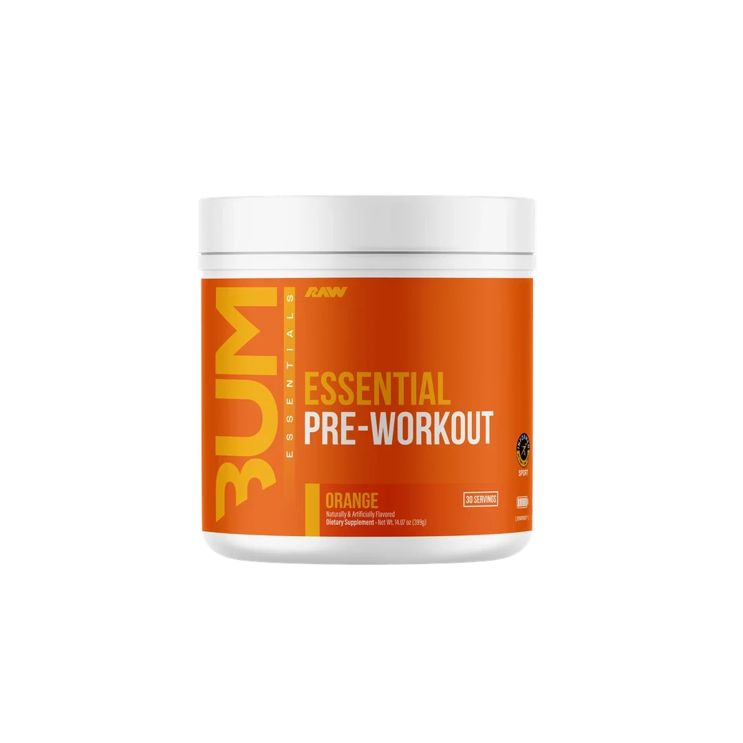 Raw Nutrition Essential Pre Workout - pot gout orange