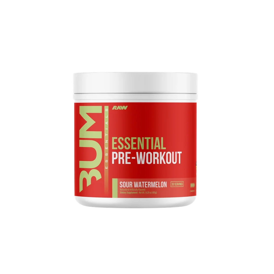 Raw Nutrition Essential Pre Workout - pot pasteque acidulee