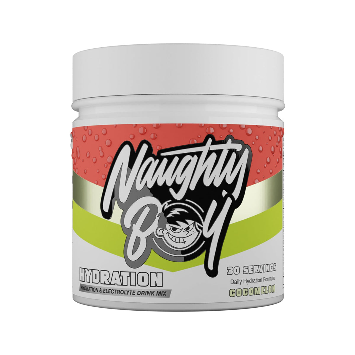 Pot de 255 g Naughty Boy Hydration goût Cocomelon, boisson aux électrolytes
