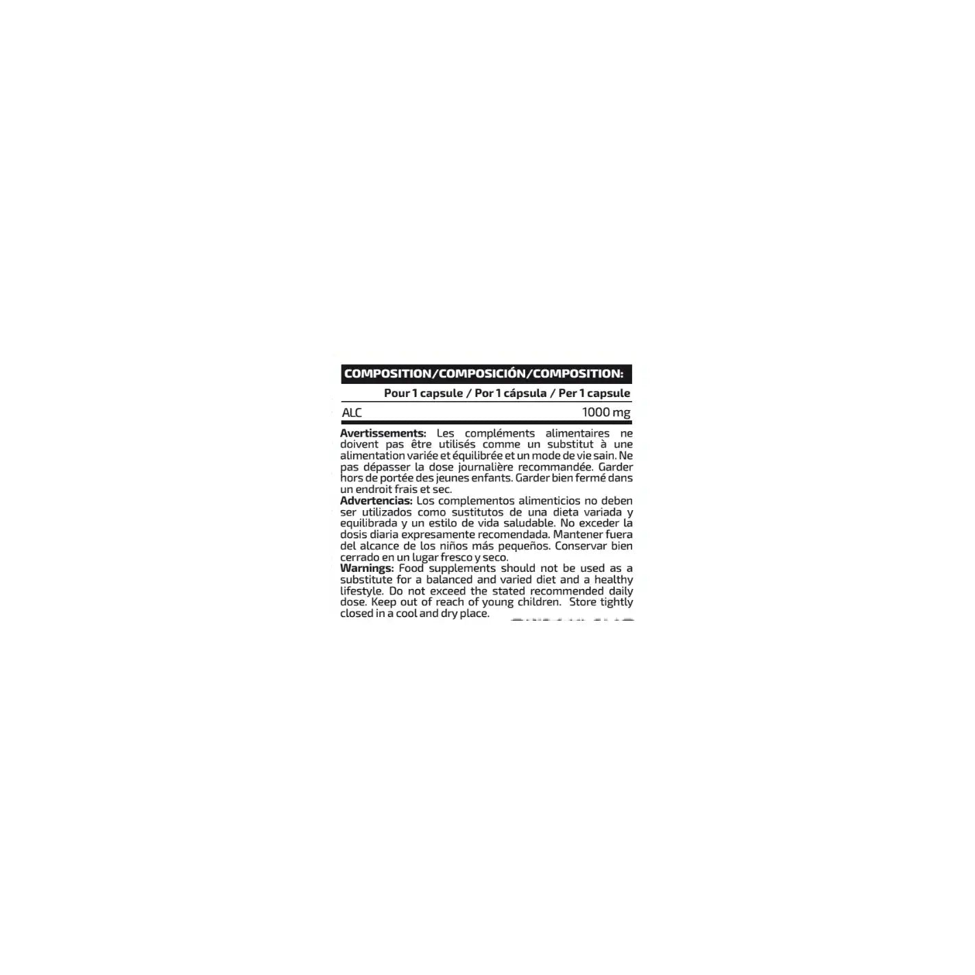 IO Genix ALC1000 - Acetyl L-Carnitine 1000mg IO.GENIX
