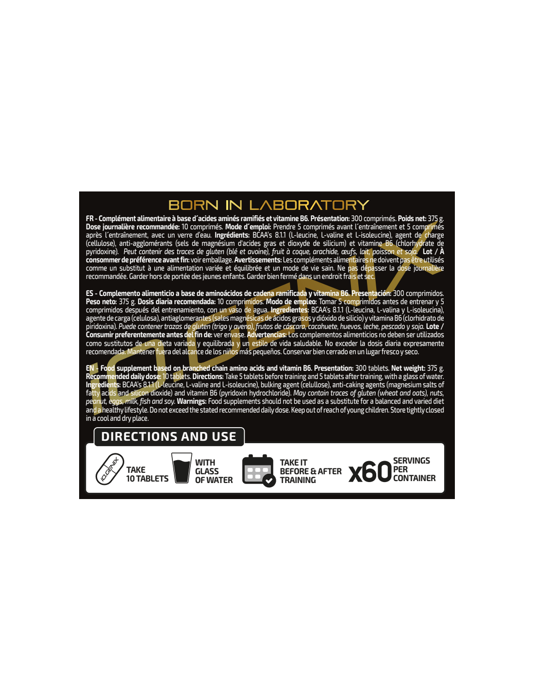 IO.Genix BCAA 8.1.1 IO.GENIX KISS NUTRITION Montpellier