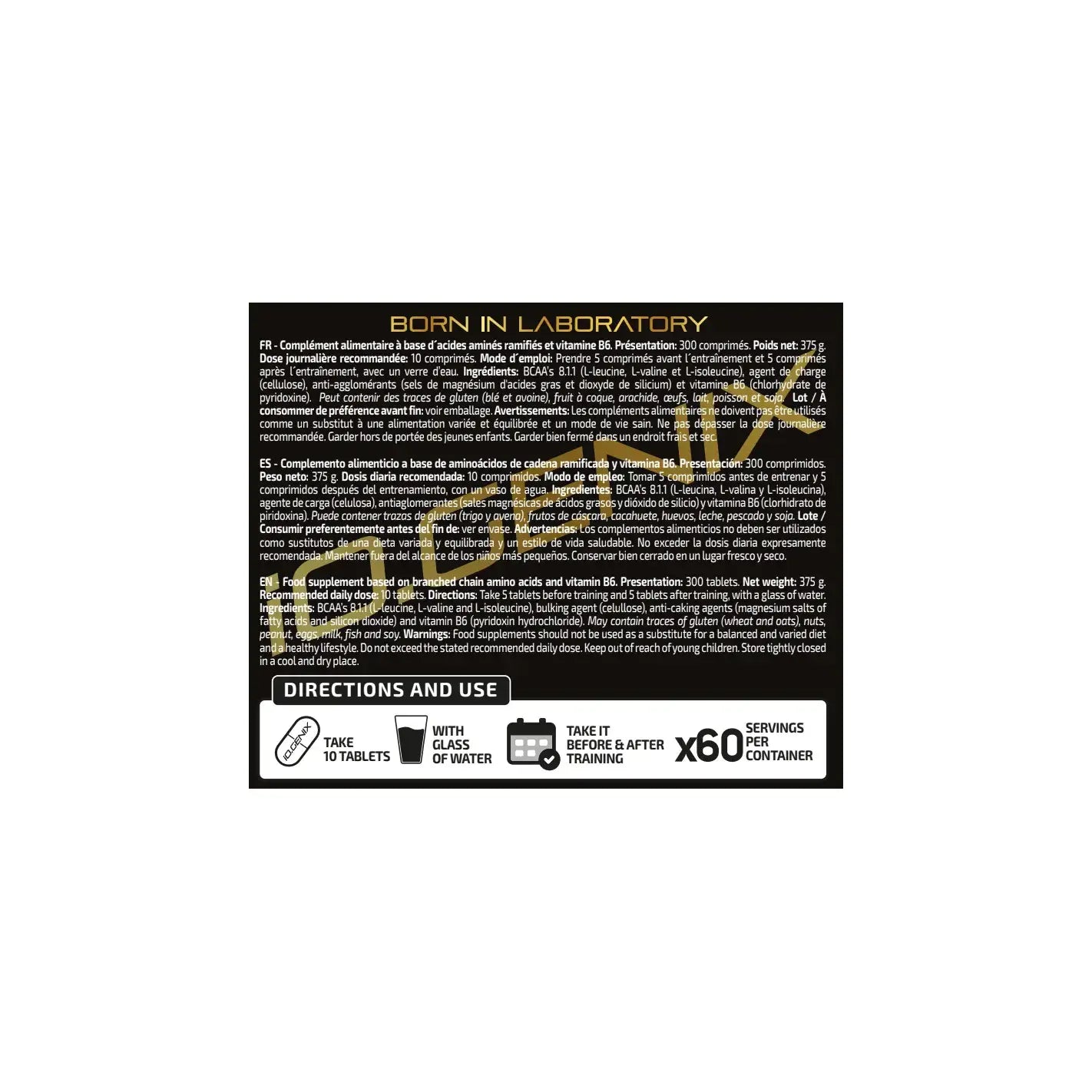 IO Genix BCAA 8.1.1 - Acides Aminés Ramifiés IO.GENIX