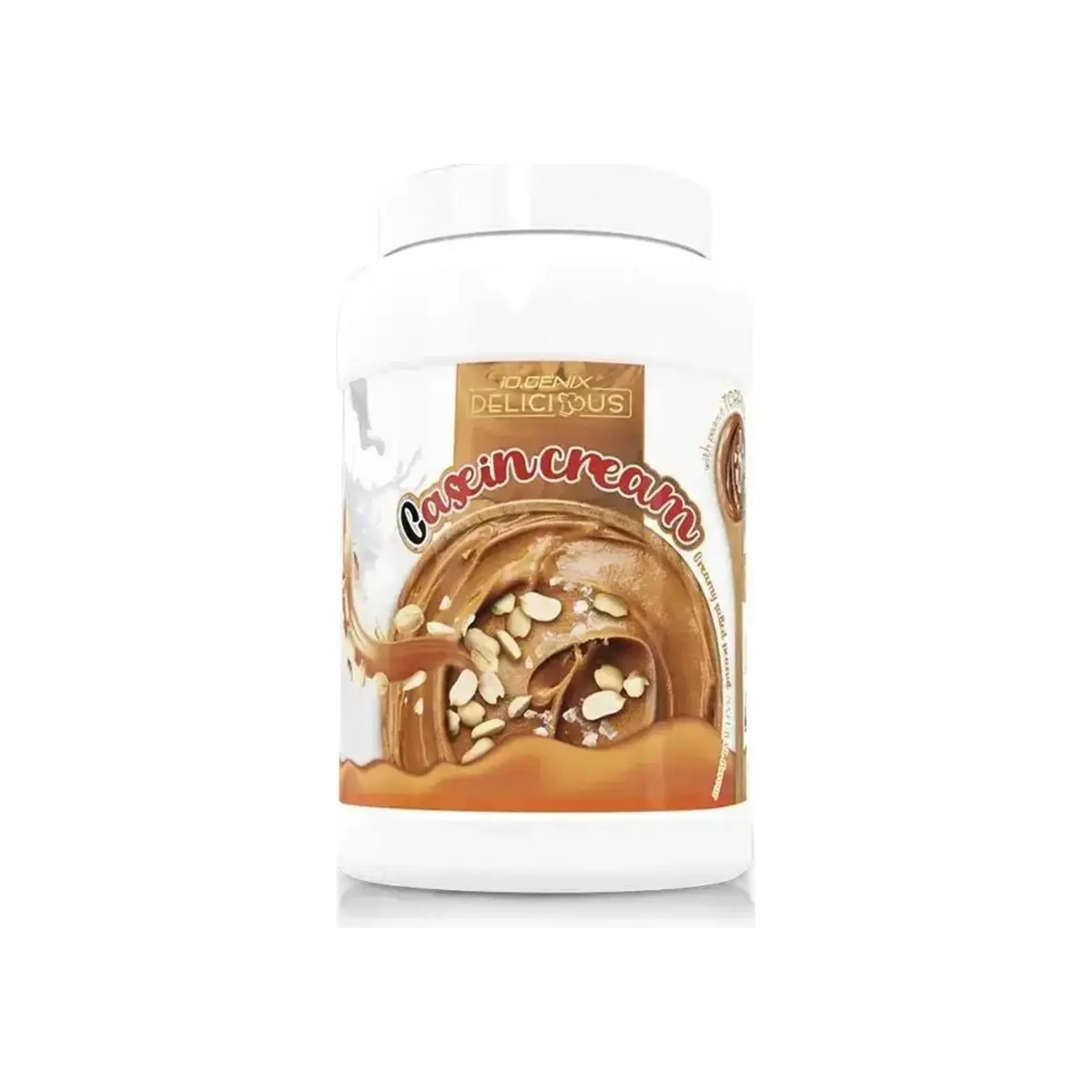 IO Genix Casein Cream 900 g - caseine texture cremeuse avec toppings croquants