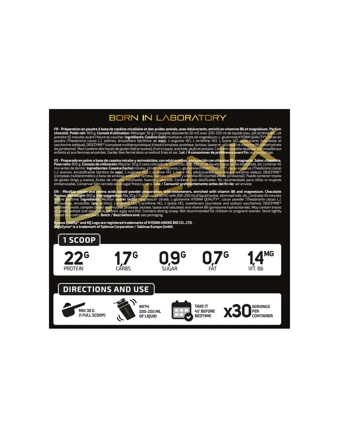 IO Genix Casein - Protéine Libération Lente Fonterra IO.GENIX