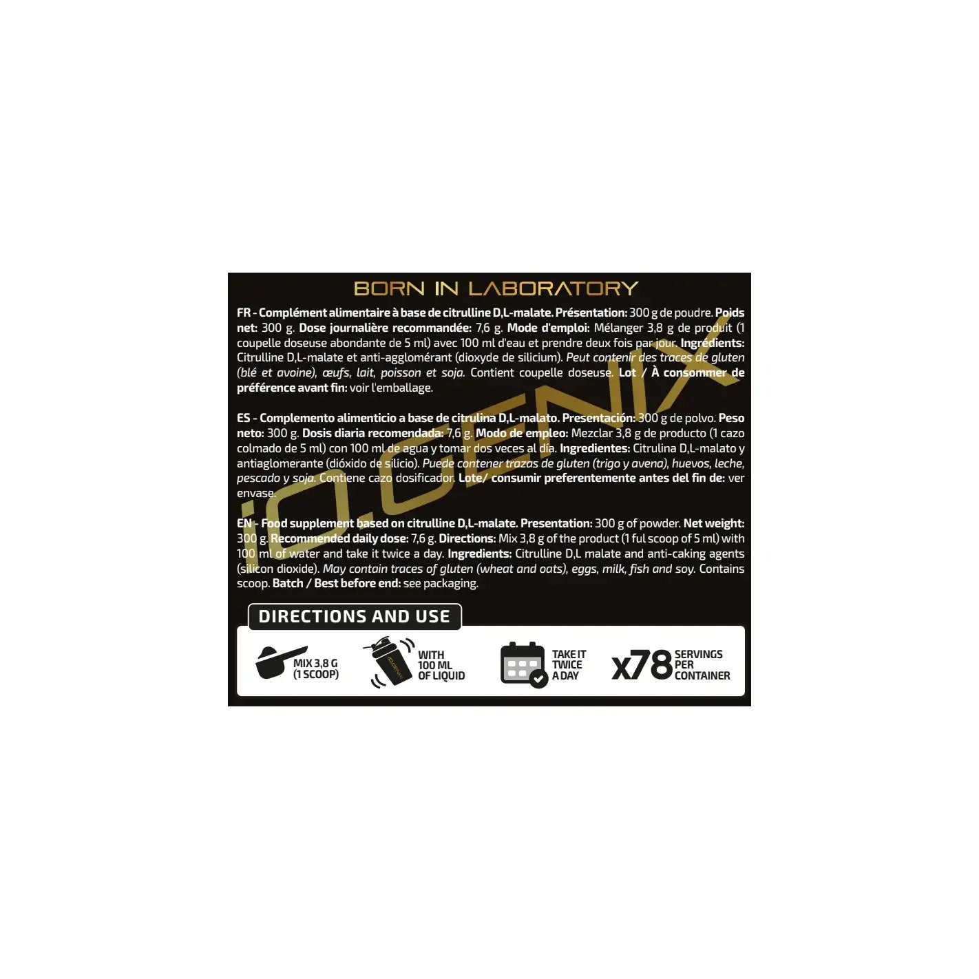 IO Genix Citrulline Malate - Vasodilatateur Congestion IO.GENIX