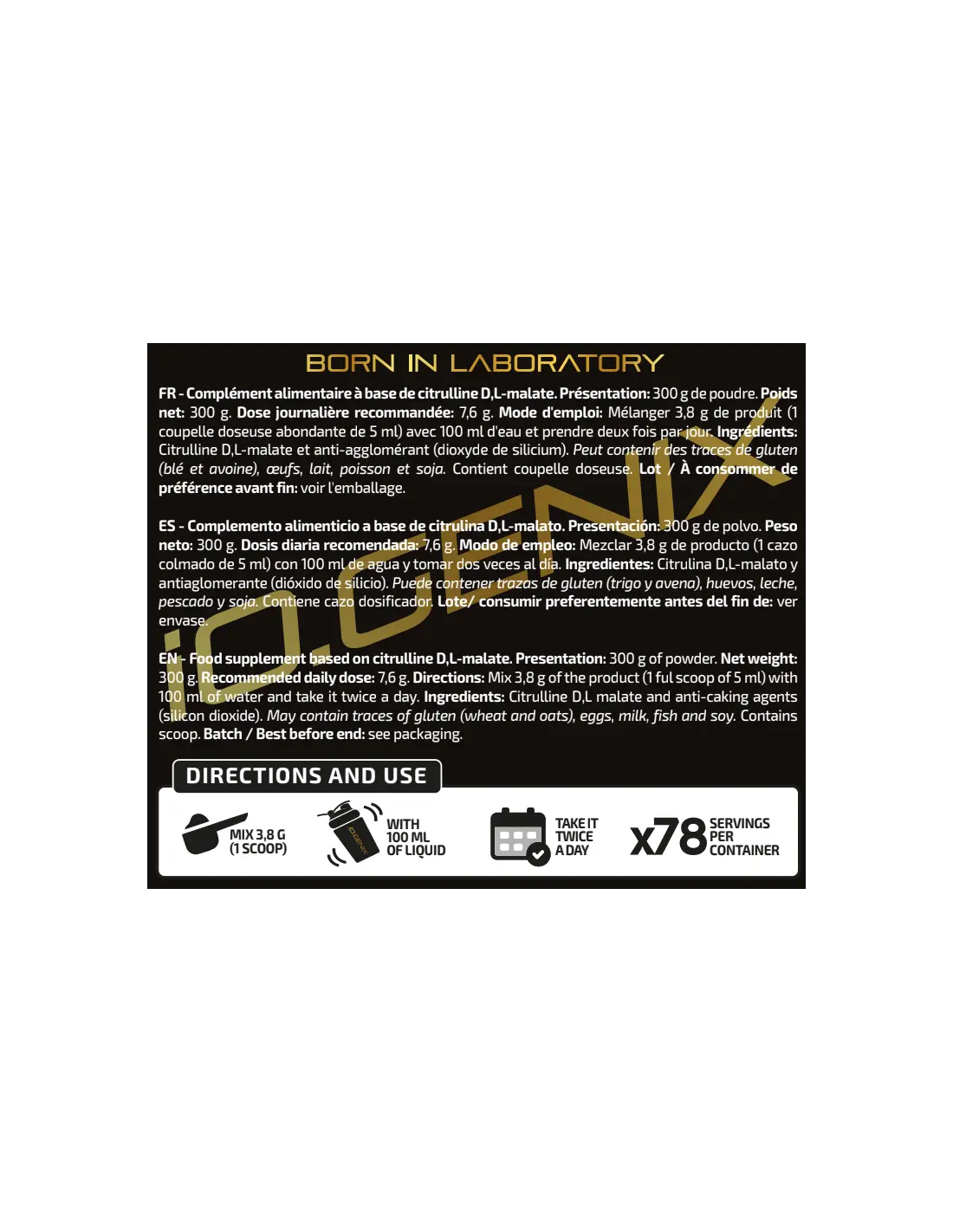 IO Genix Citrulline Malate - Vasodilatateur Congestion IO.GENIX