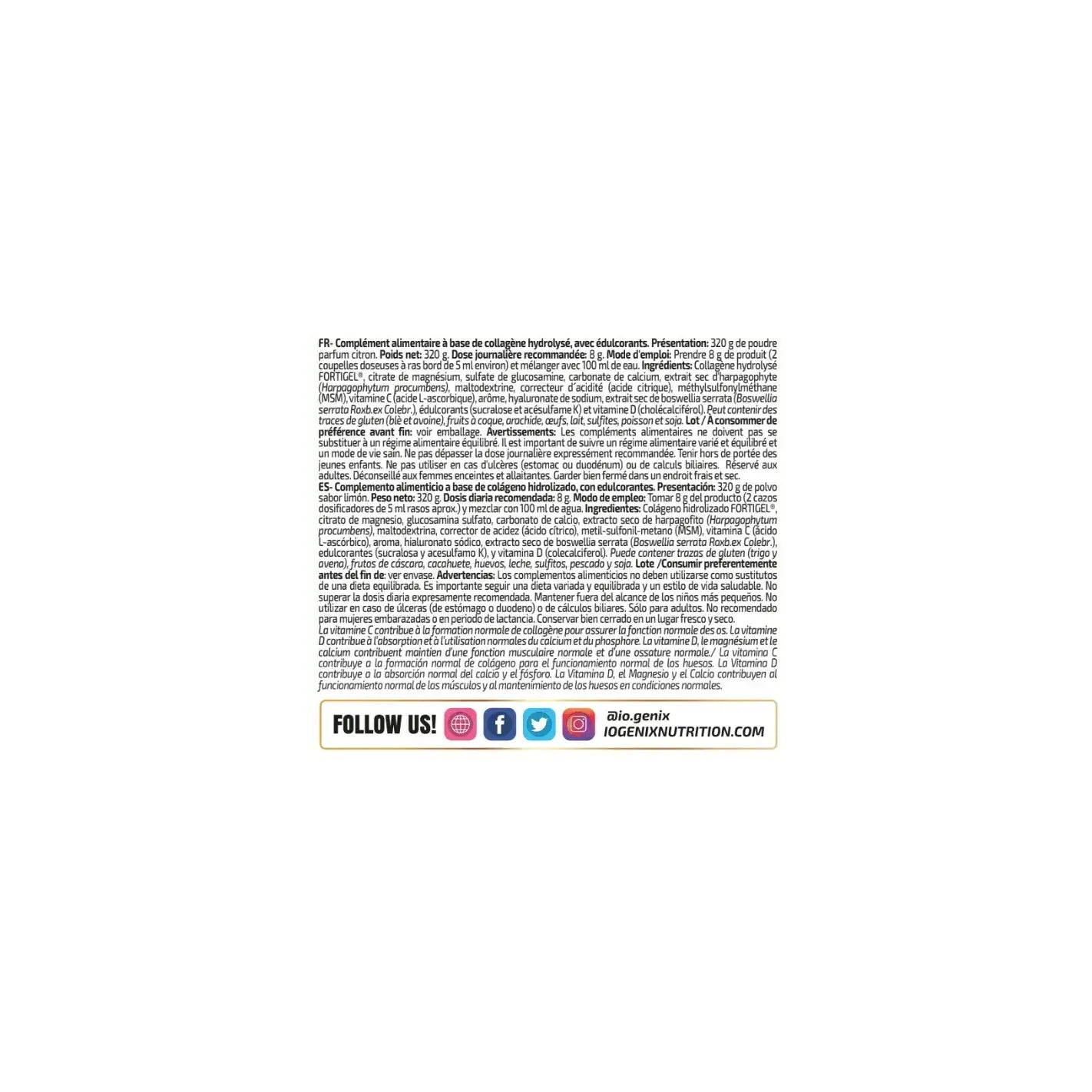 IO Genix Collagène Fortigel® - Soin Articulations IO.GENIX