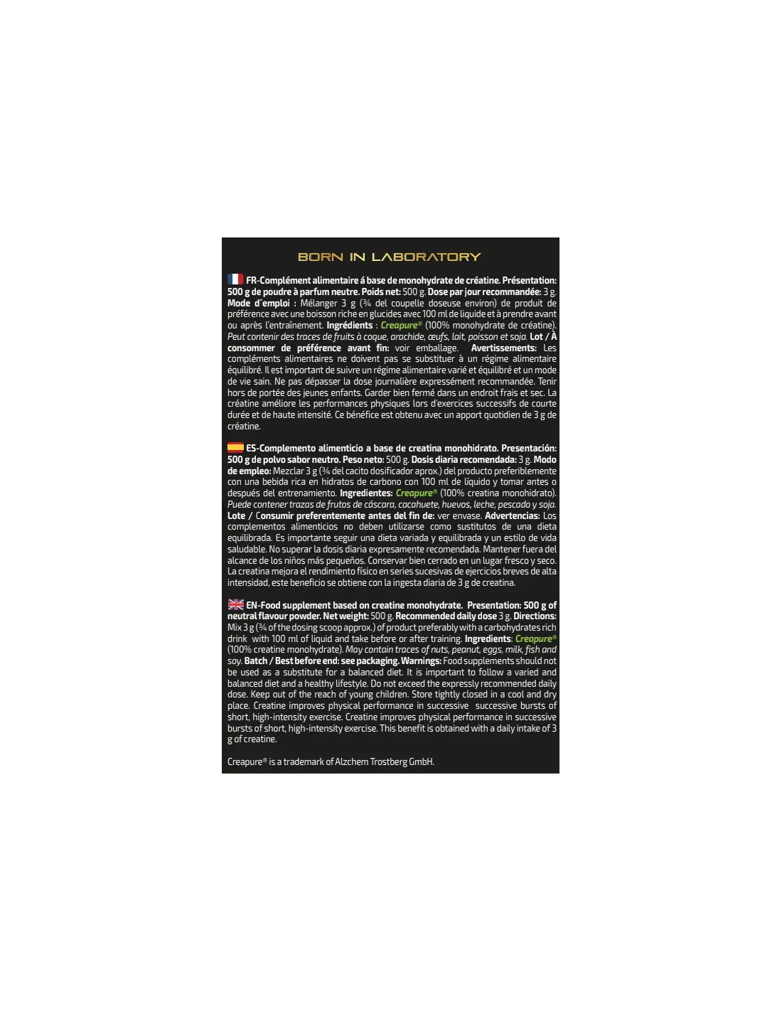 IO Genix Crealuxe Creapure - Performance Micronisée IO.GENIX