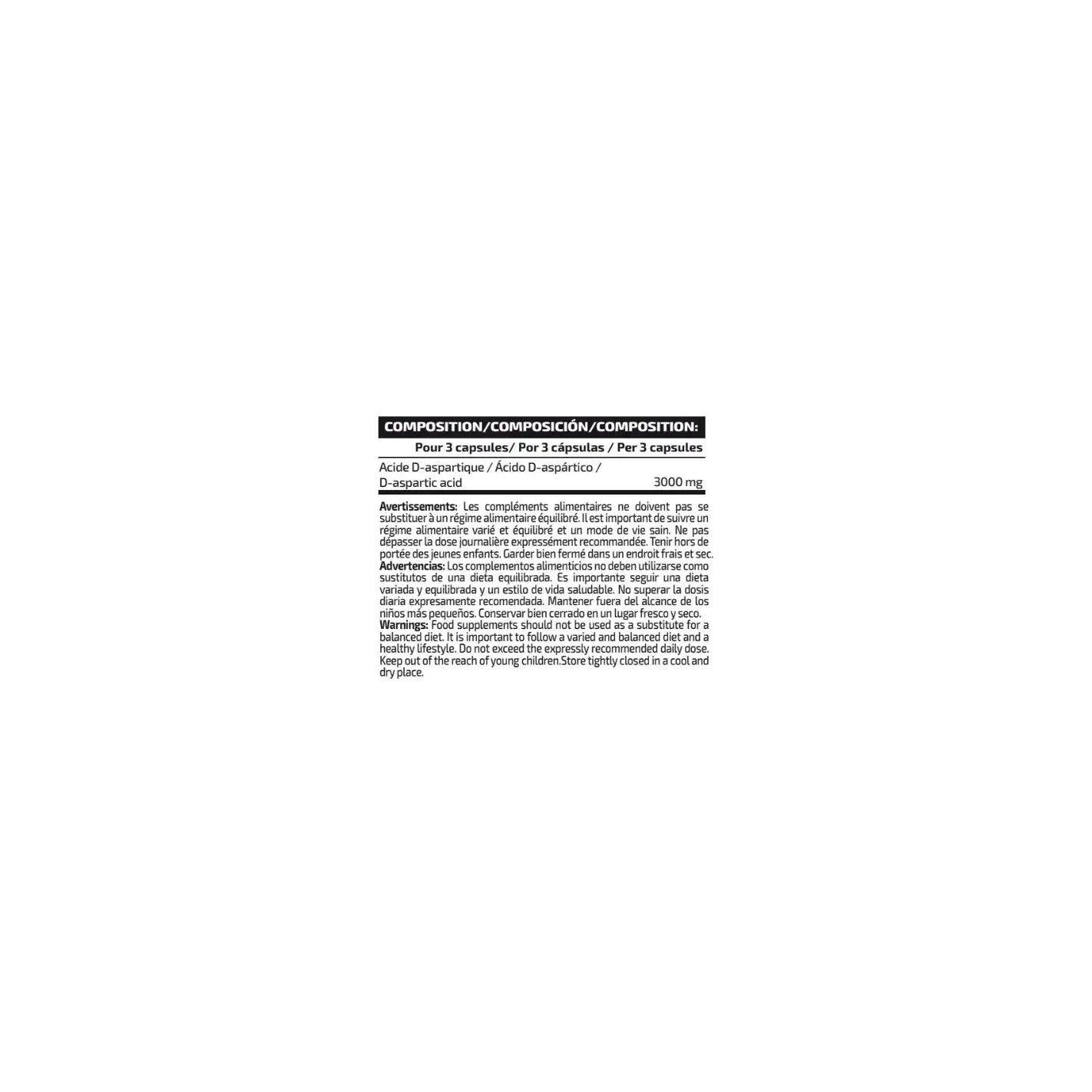 IO Genix DAA - Booster Testostérone Acide D-Aspartique IO.GENIX