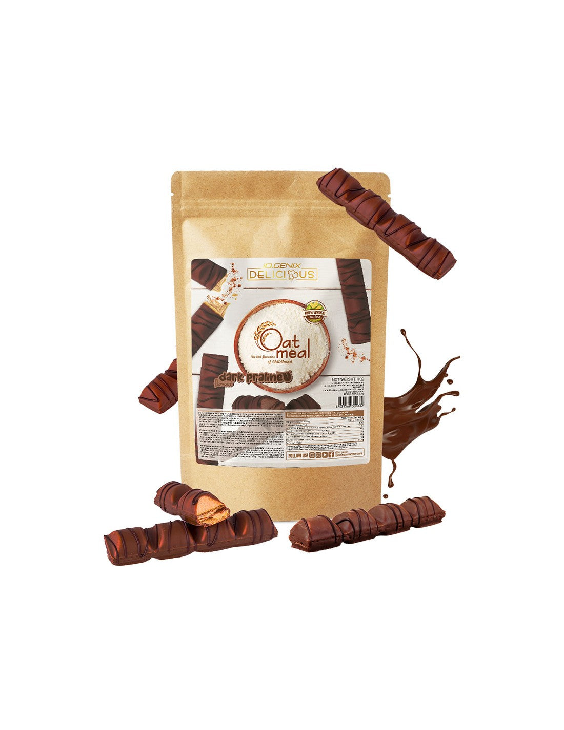 IO.Genix Farine D'Avoine 1kg IO.GENIX KISS NUTRITION Montpellier