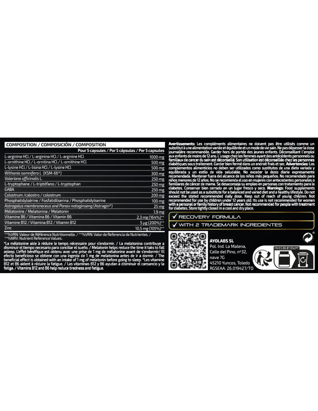 IO Genix Luxury GH Night Recovery - Sommeil Réparateur IO.GENIX