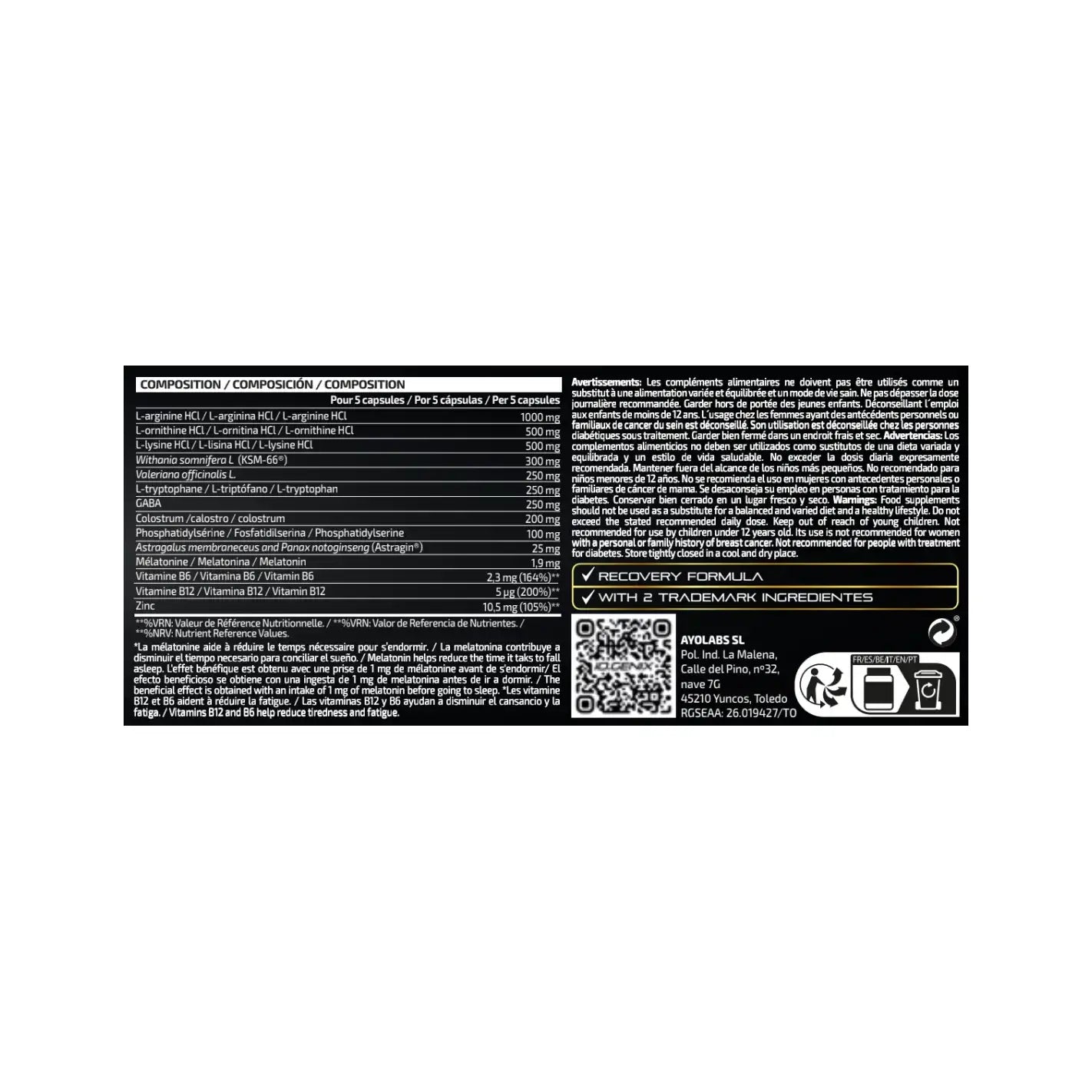 IO Genix Luxury GH Night Recovery - Sommeil Réparateur IO.GENIX
