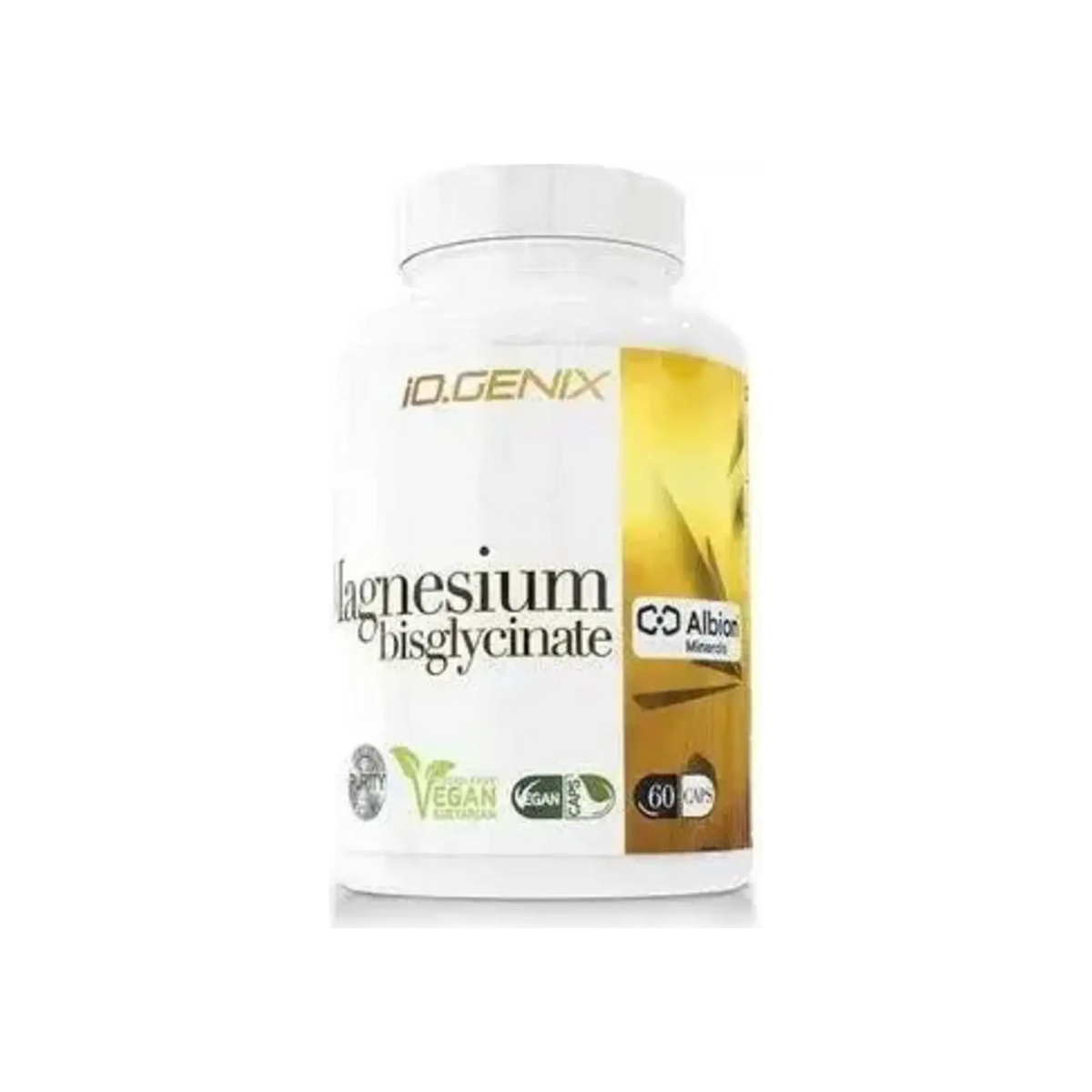 IO Genix Albion Magnesium Bisglycinate, optimal absorption and digestive tolerance