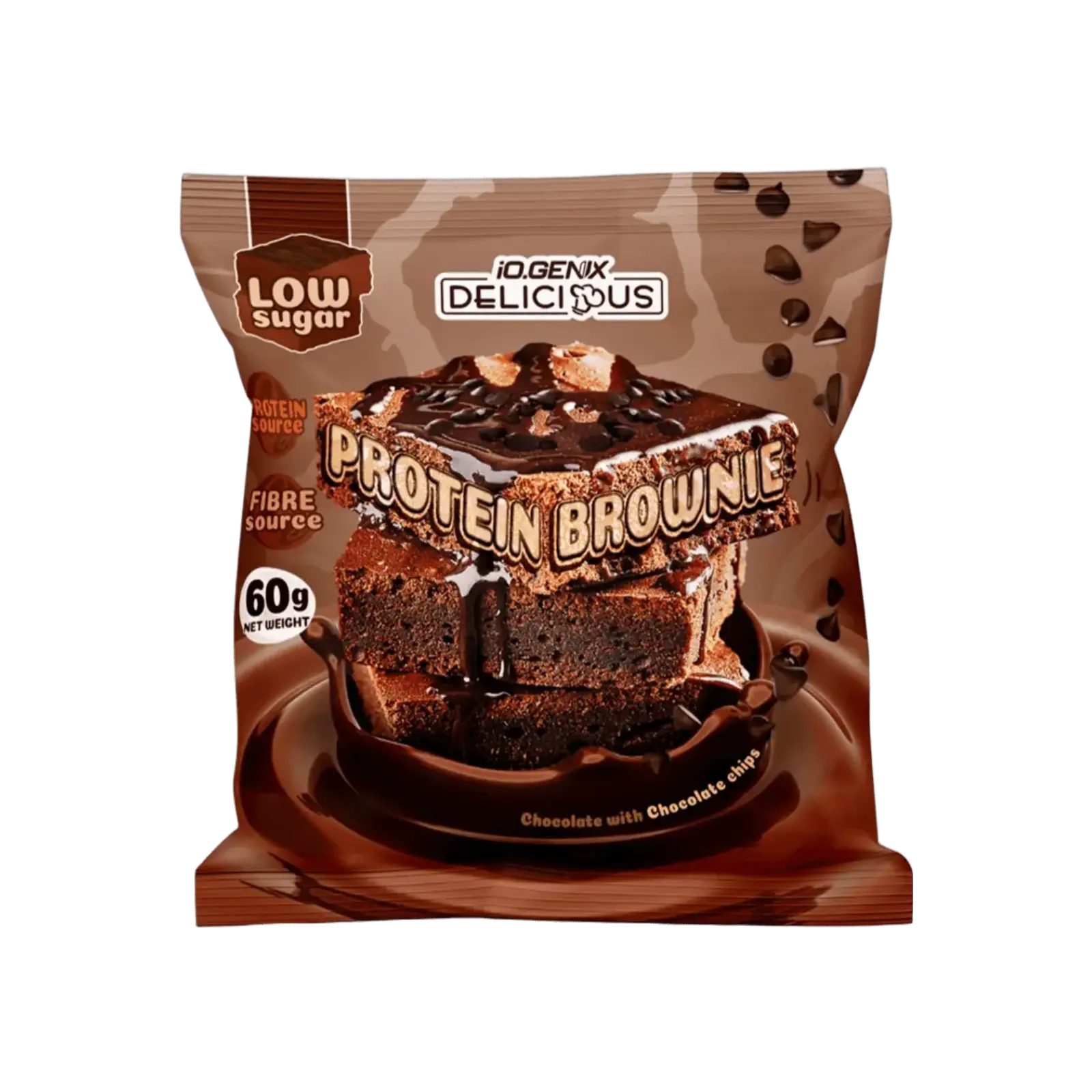 IO Genix Protein Brownie, brownie protéiné artisanal à l'amande