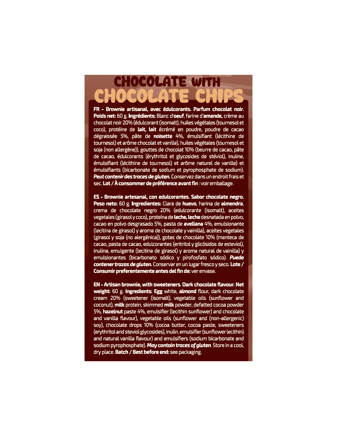 IO Genix Protein Brownie – Brownie Protéiné Artisanal IO.GENIX