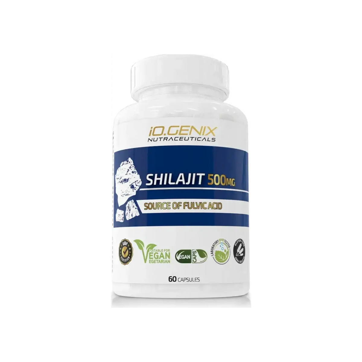 IO Genix Shilajit 500 mg, ősi energia 100 mg fulvosavval