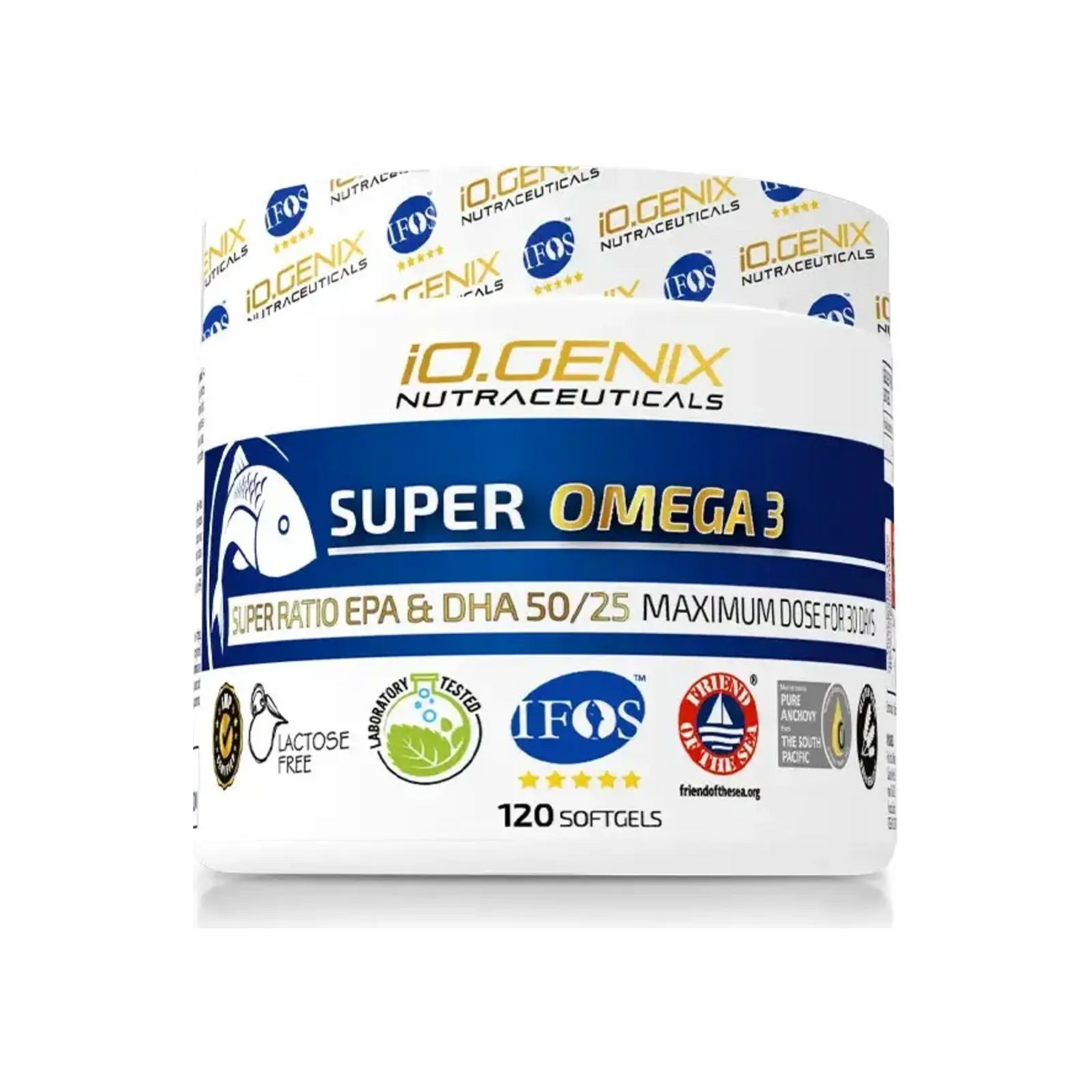 IO Genix Super Omega 3 Luxury, ratio EPA DHA premium
