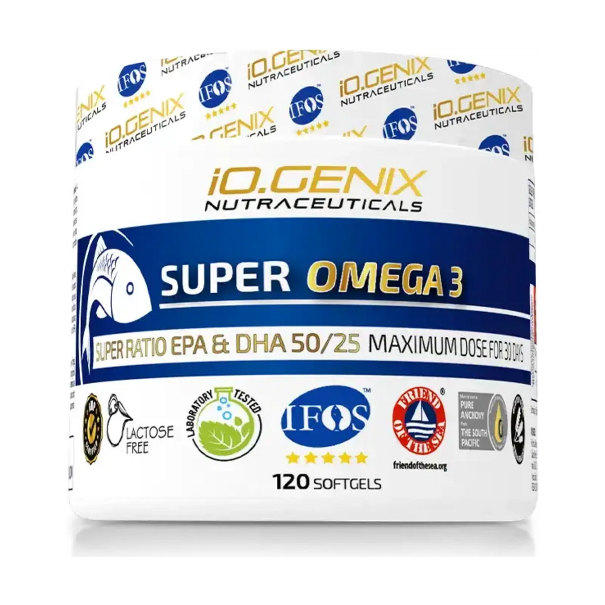 IO Genix Super Omega 3 Luxury — ratio EPA DHA premium