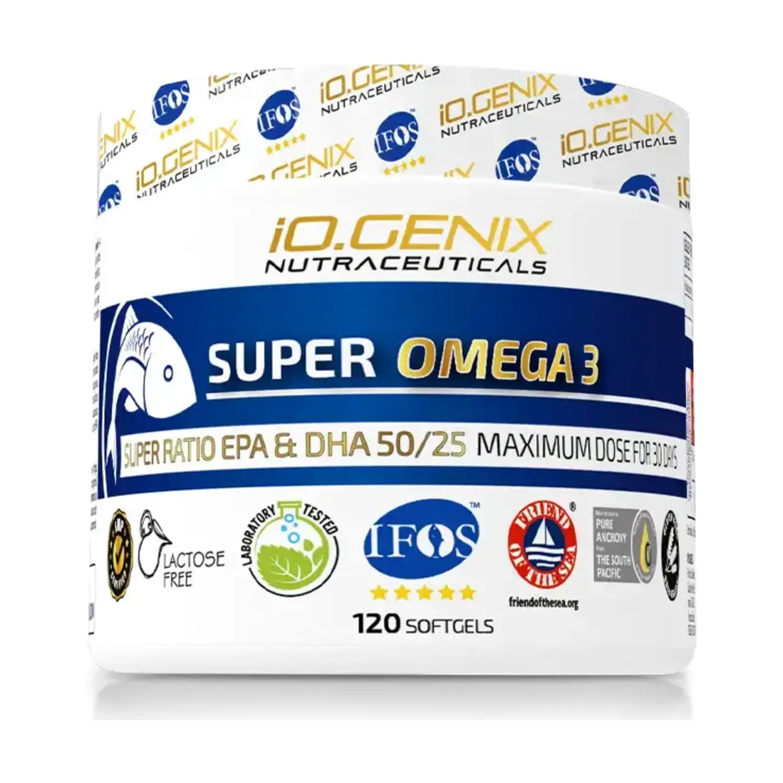 IO Genix Super Omega 3 Luxury — prémium EPA DHA arány
