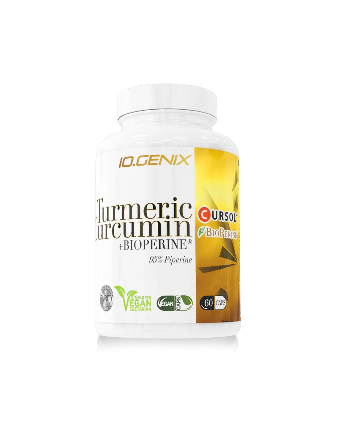 IO Genix Turmeric Curcumin - Anti-Inflammatoire BioPerine IO.GENIX