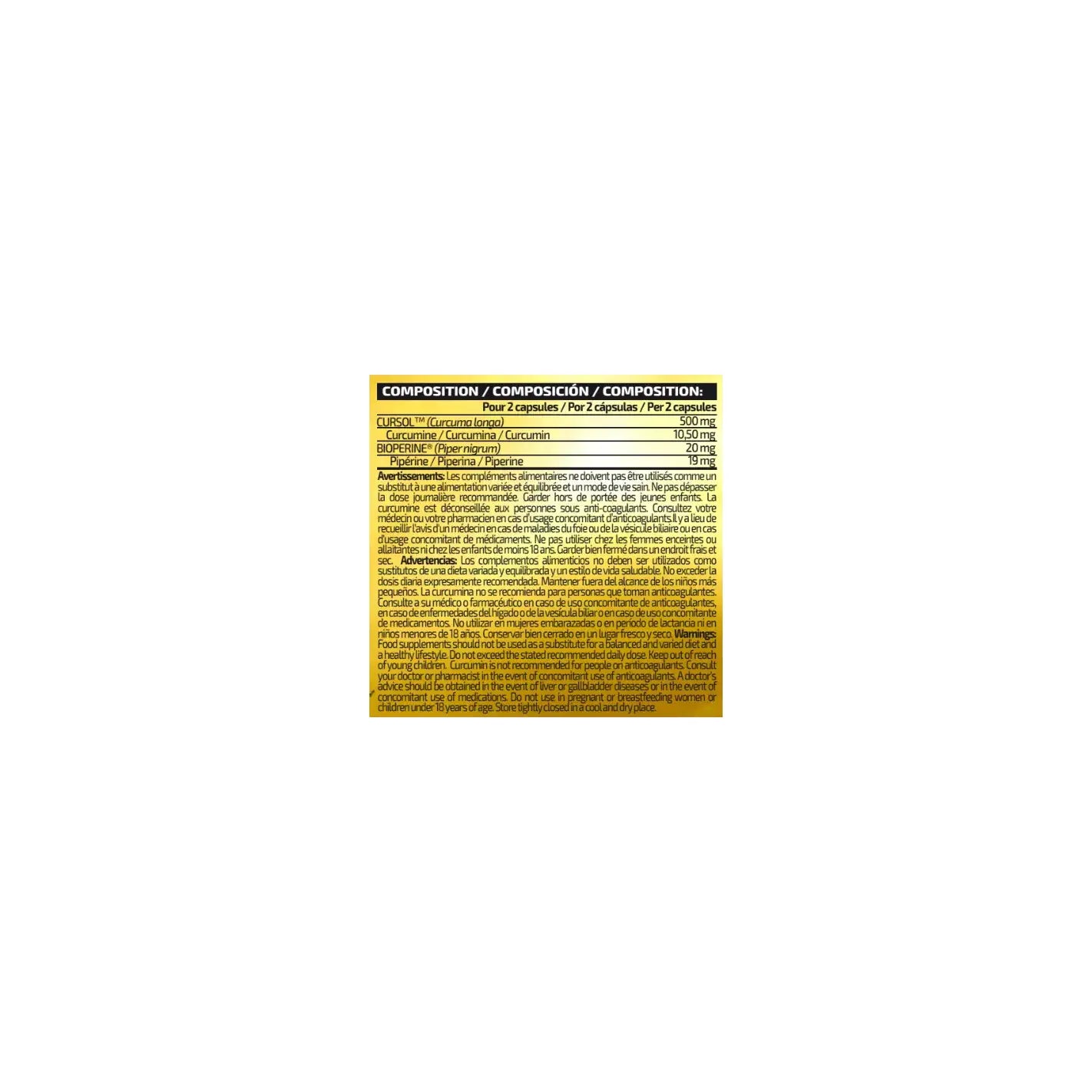 IO Genix Turmeric Curcumin - Anti-Inflammatoire BioPerine IO.GENIX