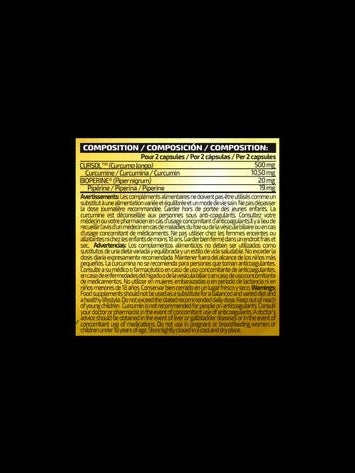 IO.Genix Turmeric Curcumin+Bioperine 60 caps IO.GENIX KISS NUTRITION Montpellier