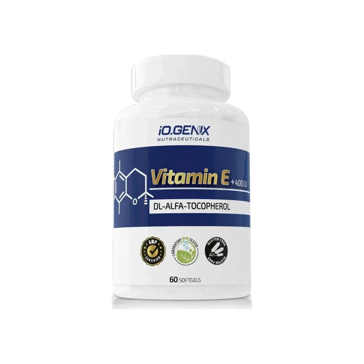 IO Genix Vitamin E 400 IU, powerful antioxidant for cellular protection