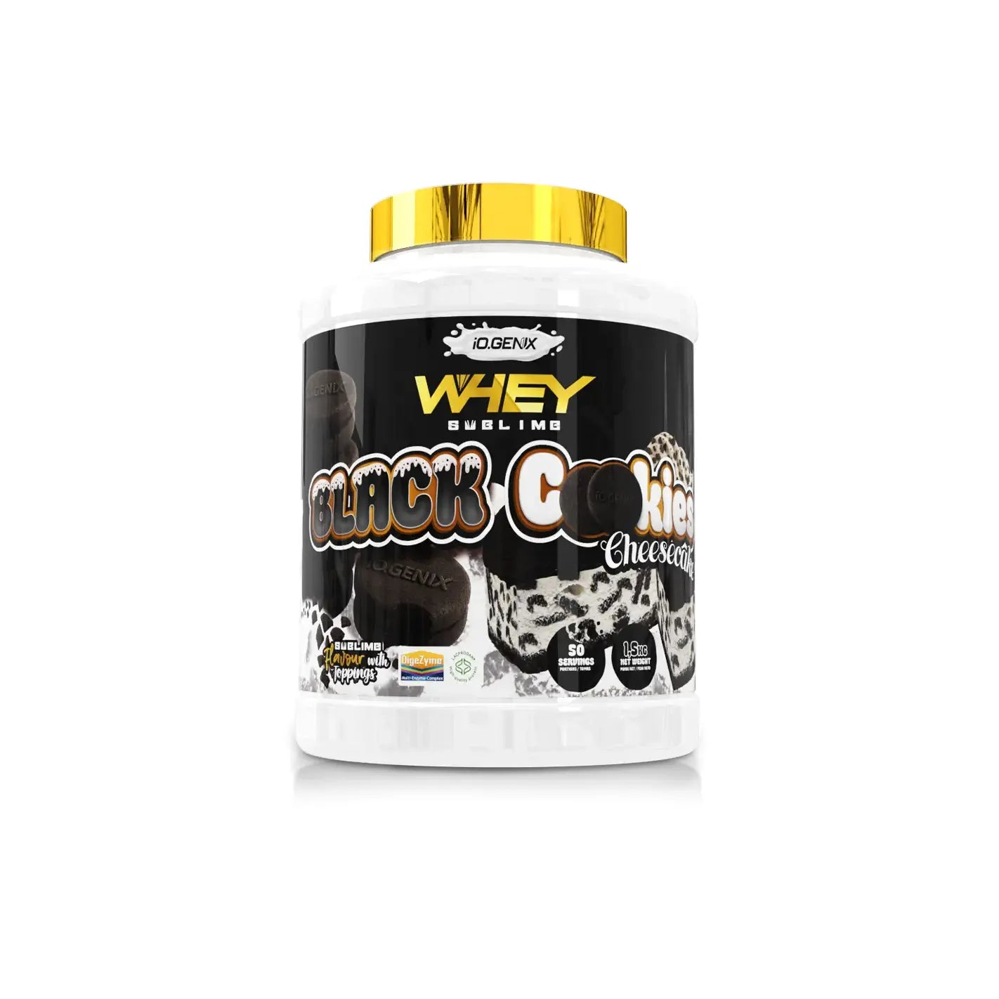 IO Genix Whey Sublime 1.5kg - Protéine de Lactosérum Premium & Digezyme IO.GENIX