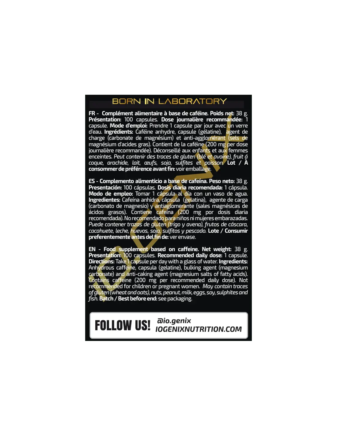 IO. Genix Caffeine 200mg