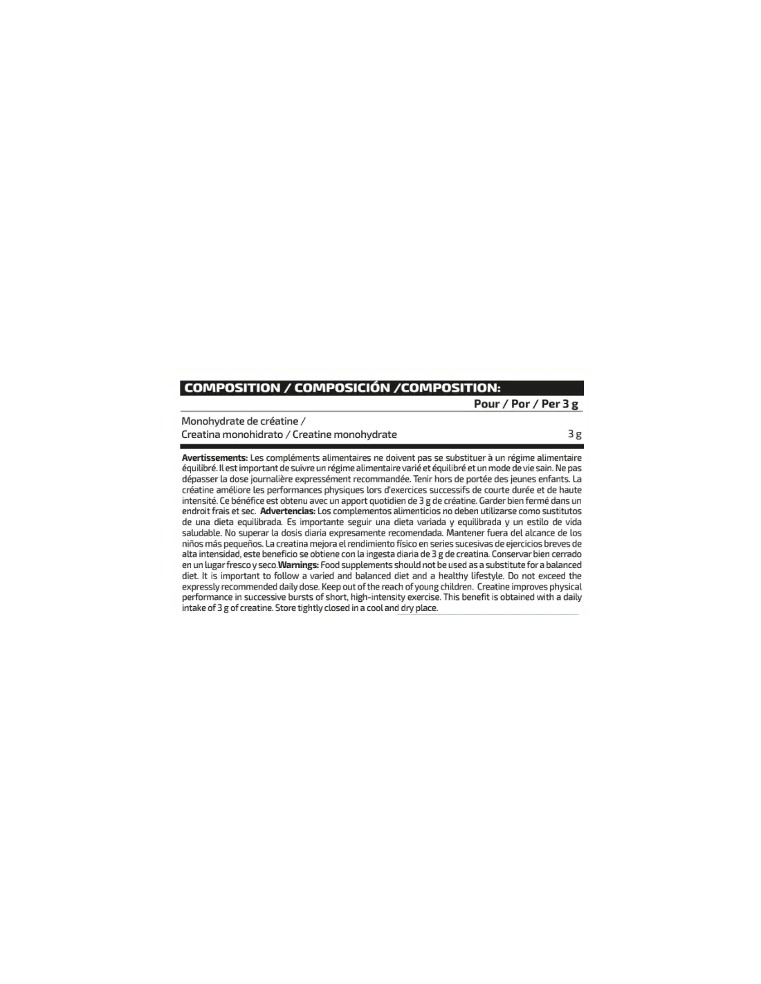 IO.Genix Creatine Monohydrate 500g
