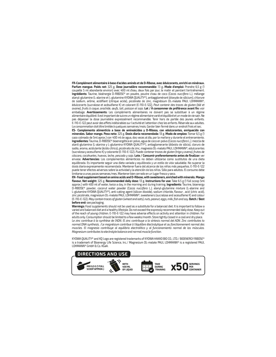 IO.Genix Hydra Train - Complexe Hydratation & Acides Aminés