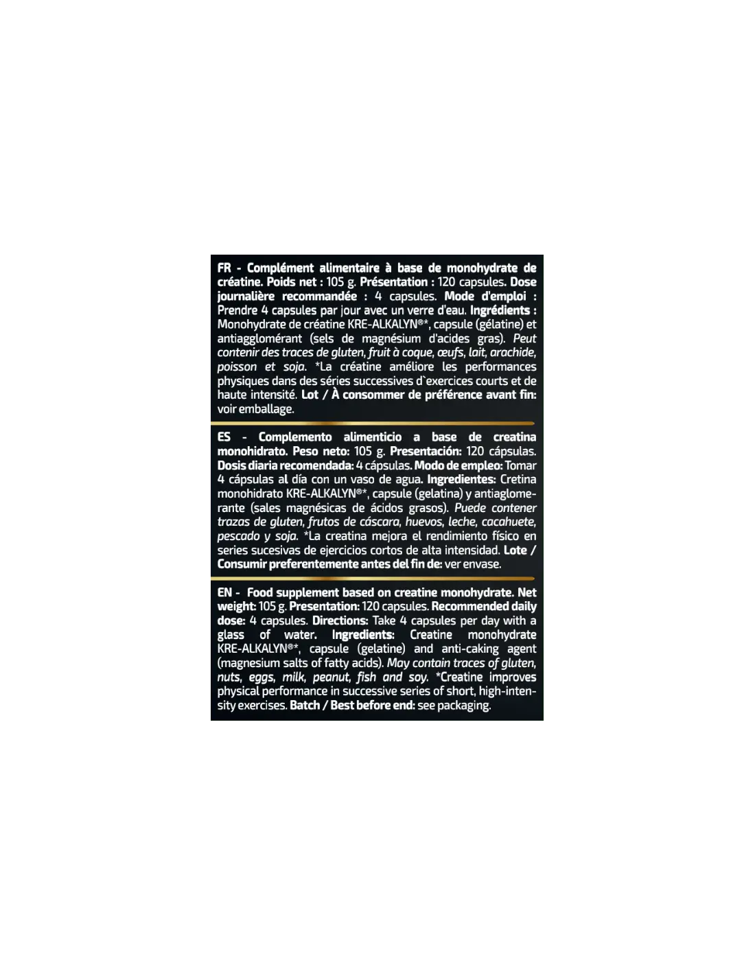 IO.Genix Luxury 3K Kre-Alkalyn 120caps IO.GENIX