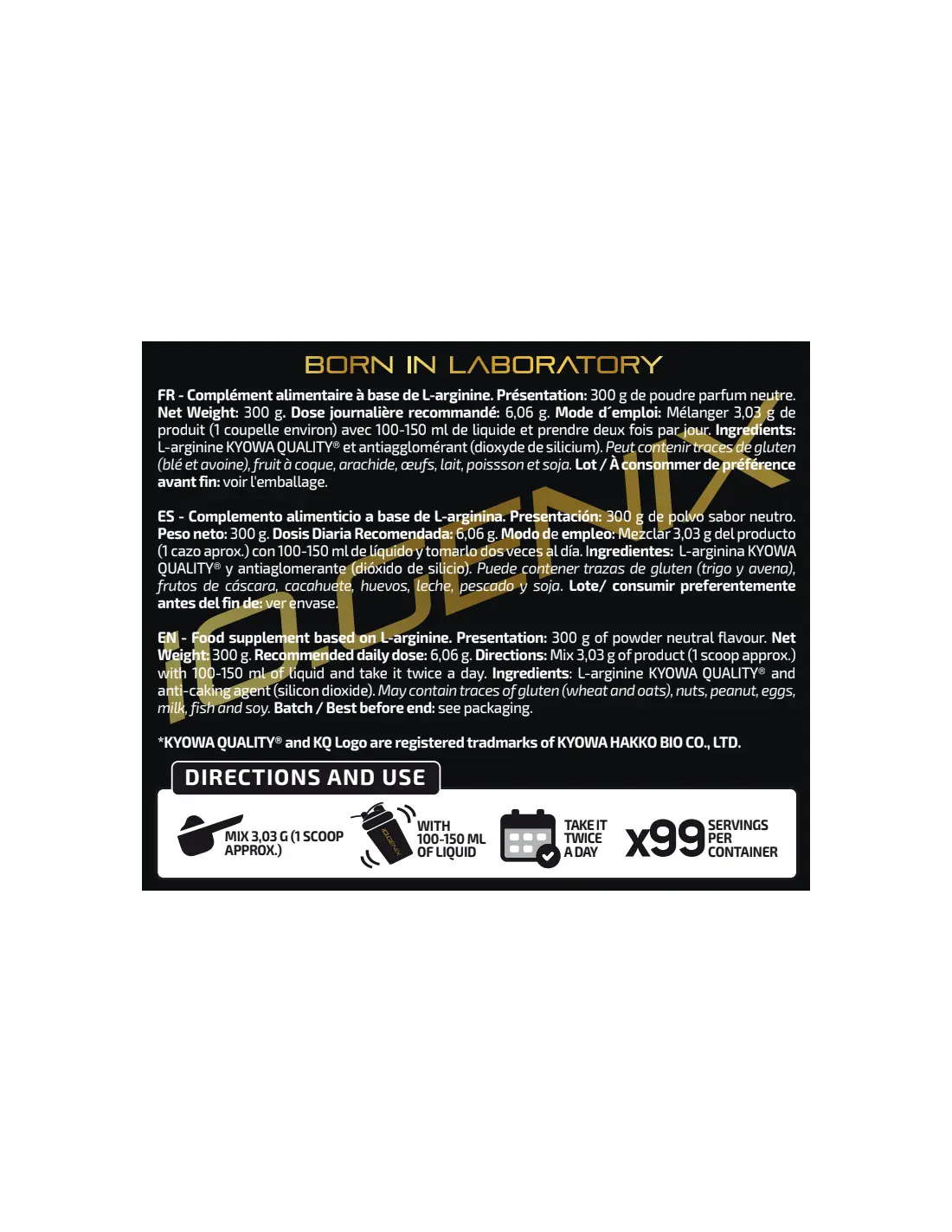 IO.Genix Pure Arginine Kyowa 300g