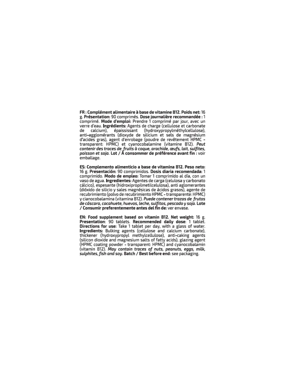 IO.Genix Vitamin B12 ER - Libération Prolongée Énergie Vegan IO.GENIX