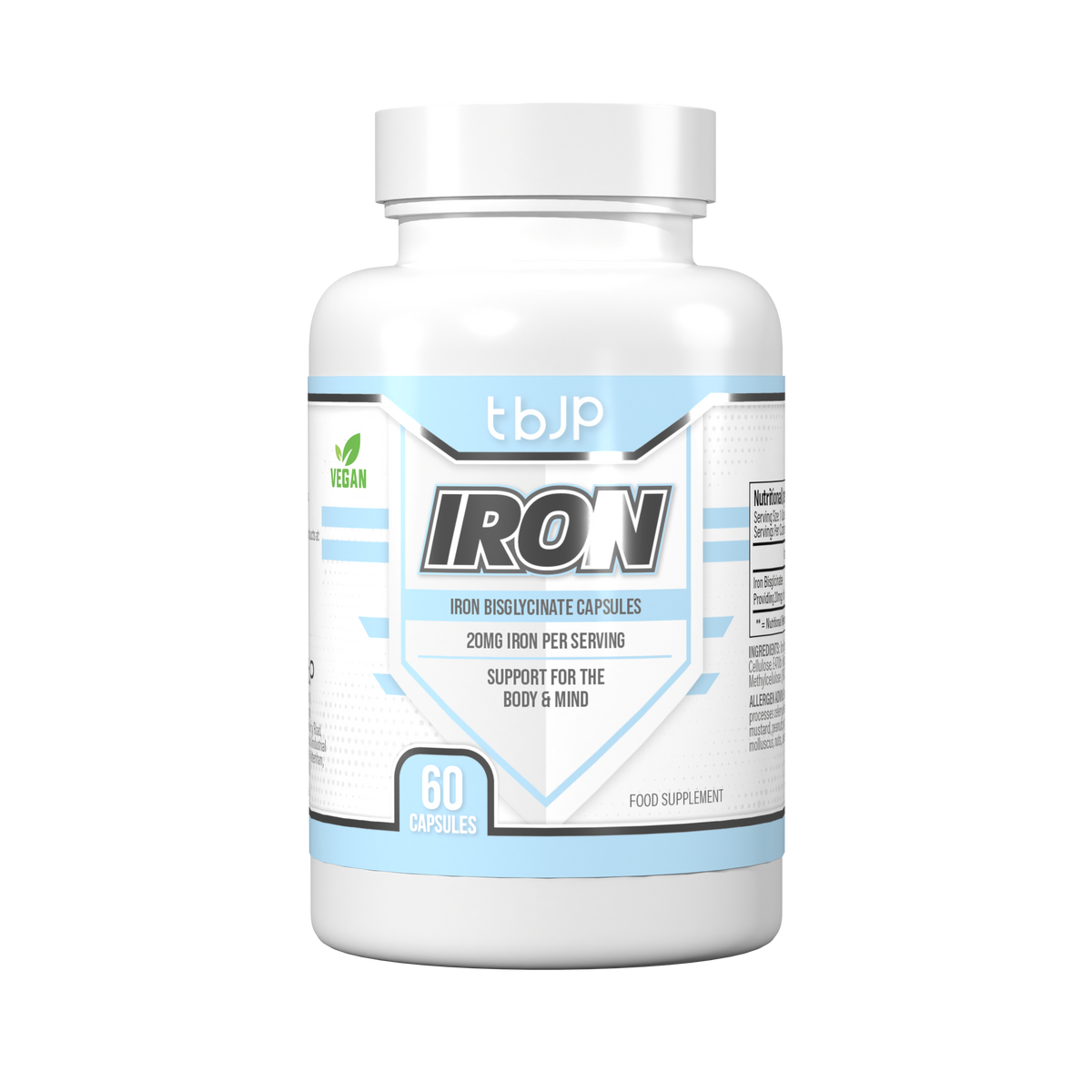 TrainedByJP Iron - fer bisglycinate biodisponible