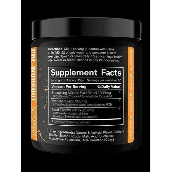 JNX Sports The Curse - Pre-Workout Énergie Intense 250g COBRA LABS