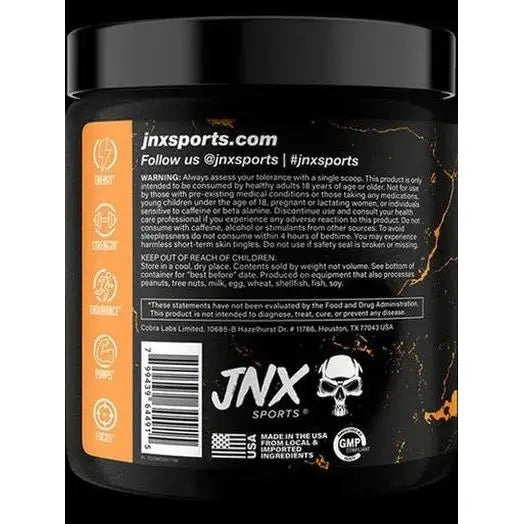 JNX Sports The Curse - Pre-Workout Énergie Intense 250g COBRA LABS