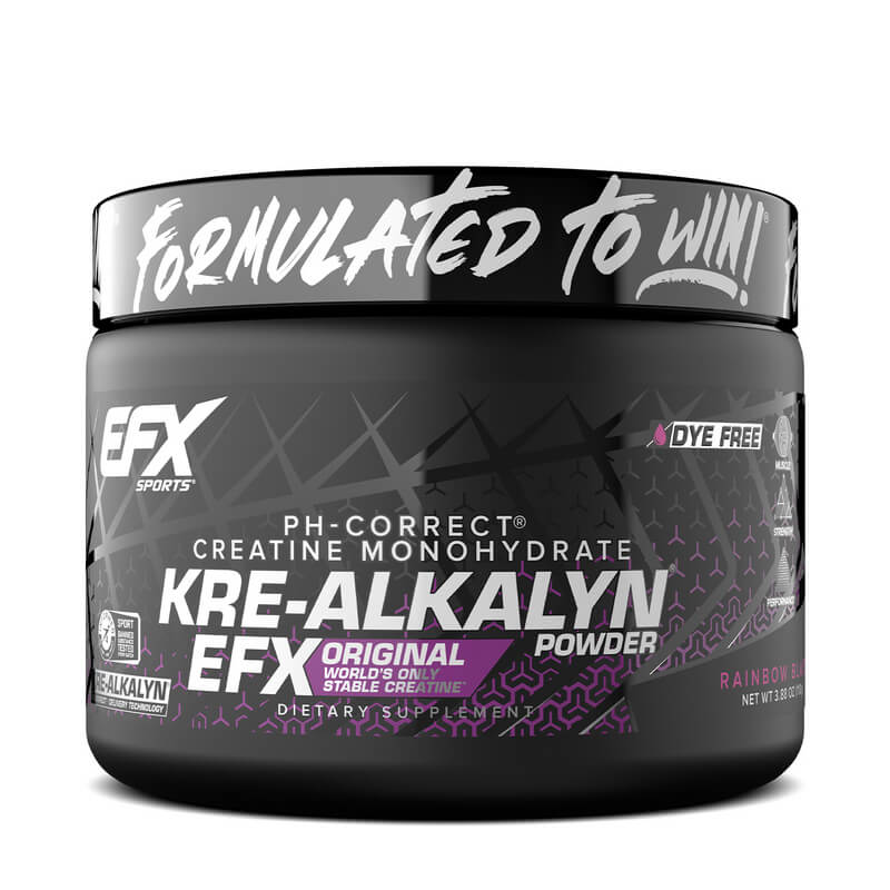 EFX Sports Kre-Alkalyn Poudre — Rainbow Blast 110 g