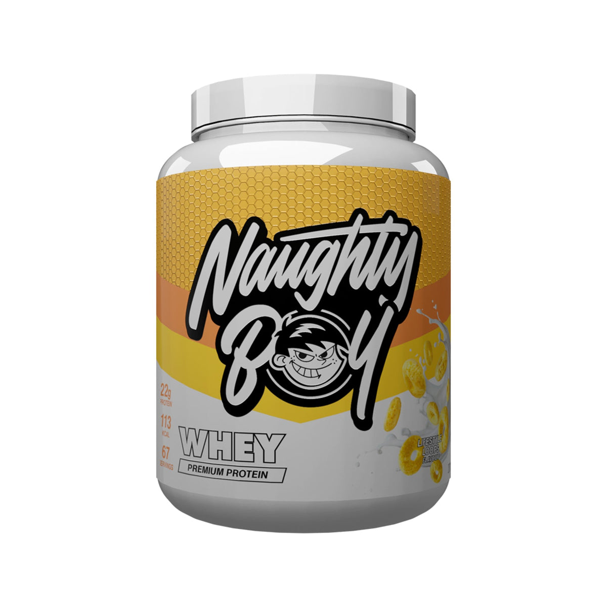 Pot de 2,01 kg Naughty Boy Advanced Whey goût Lifestyle Loops