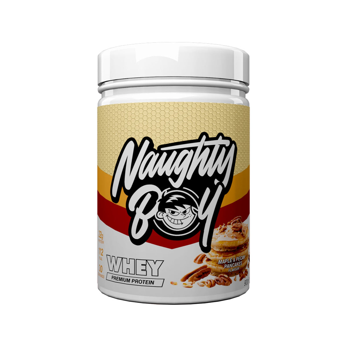 Pot de 900 g Naughty Boy Advanced Whey goût Maple and Pecan Pancakes