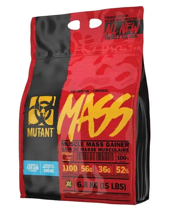 Mutant Mass gainer en poudre haute-calorie pour prise de masse et récupération Mutant
