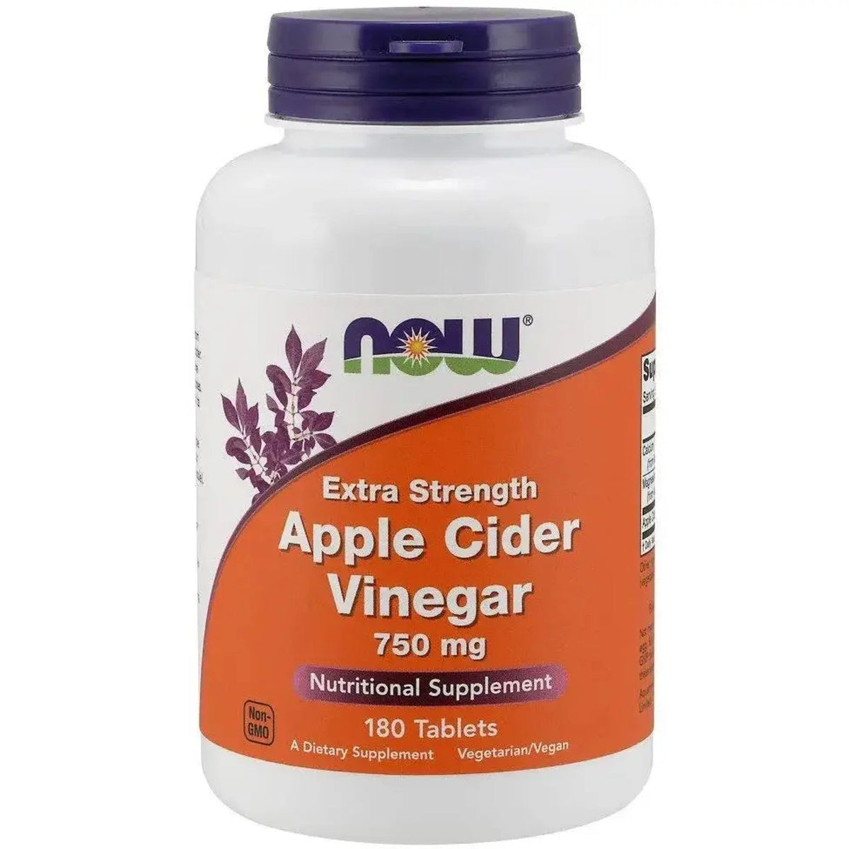 Now Foods Apple Cider Vinegar 750mg Extra Strength - Tablets NOW FOODS