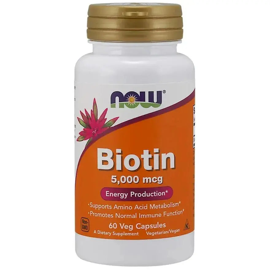 Now Foods Biotin 5000mcg - Vitamine B8 Cheveux Ongles NOW FOODS