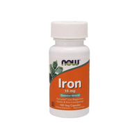 Now Foods Iron 18 mg, fer bisglycinate chélaté Ferrochel à absorption optimale