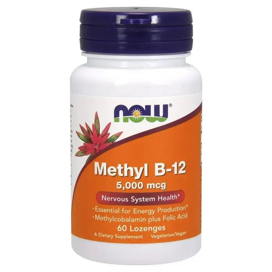 Now Foods Methyl B-12 5000mcg - Vitamine B12 Bioactive Méthylée NOW FOODS