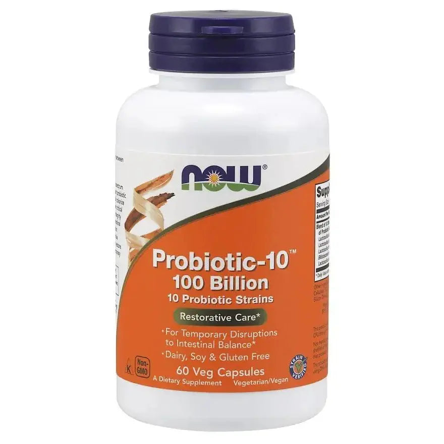 Now Foods Probiotic-10 100 Billion - Complexe Probiotique Biodisponible NOW FOODS