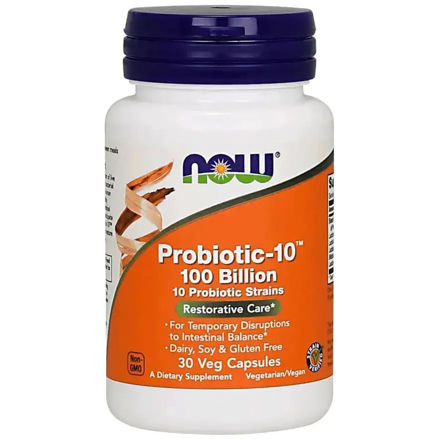 Now Foods Probiotic-10 100 Billion - Complexe Probiotique Biodisponible NOW FOODS