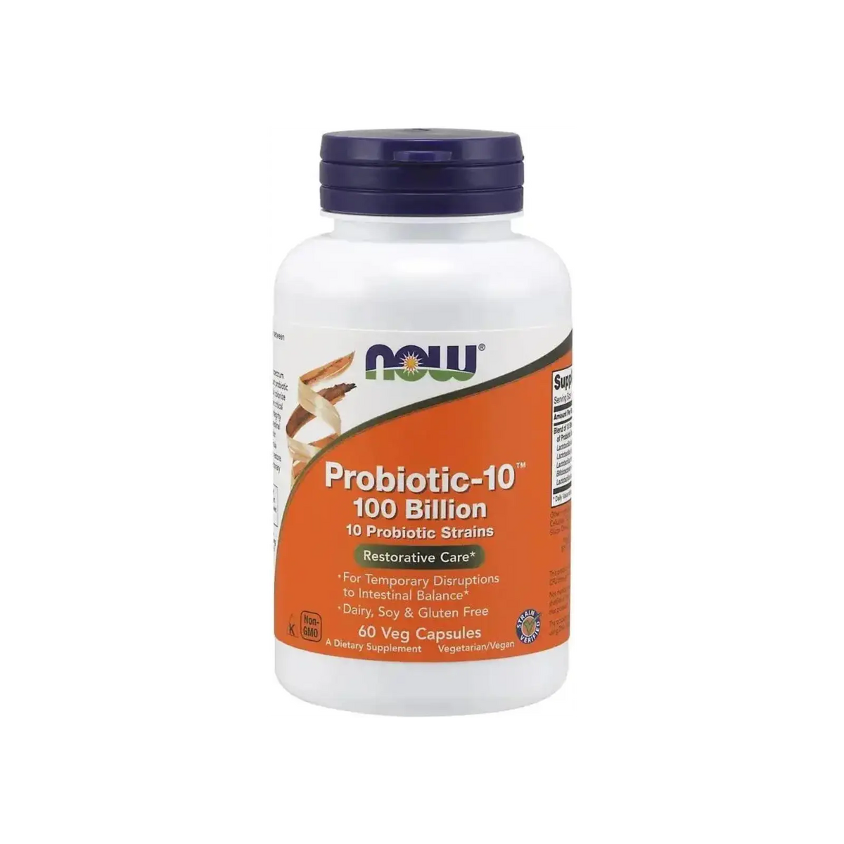 Now Foods Probiotic-10 100 Billion, complexe probiotique biodisponible